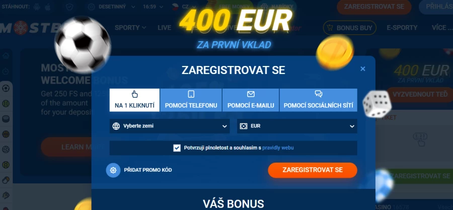 Mostbet přihlášení