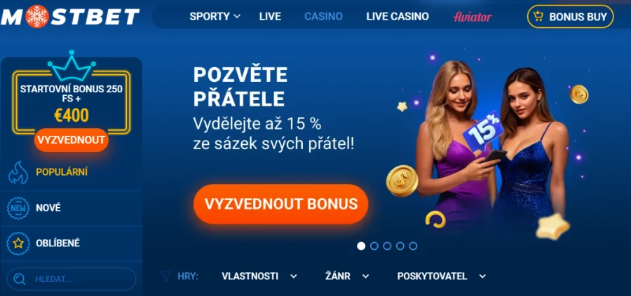 Výhody Mostbet